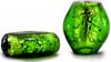 Flat Oval Silver Foil Beads - click here for large view